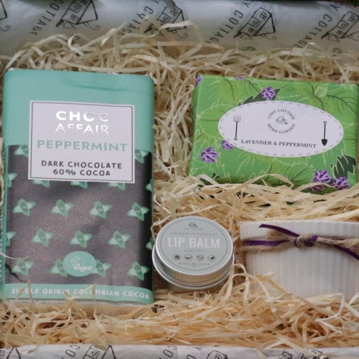 Lavender & Peppermint Christmas Gift Box - Cosy Cottage Soap