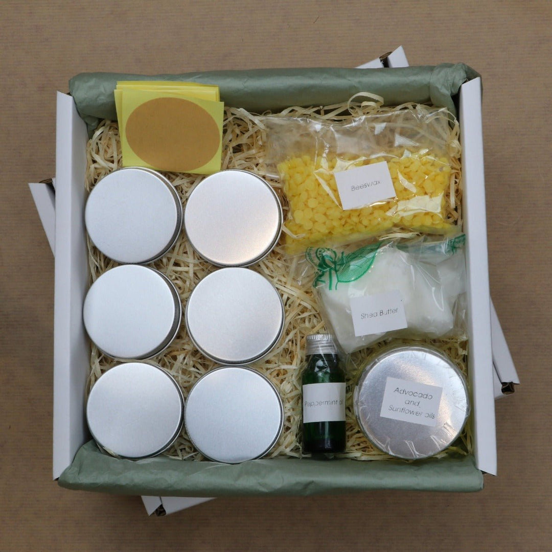 Make Six of Your Own Peppermint Lip Balms - A Cosy Crafts Kit - Cosy Cottage Soap