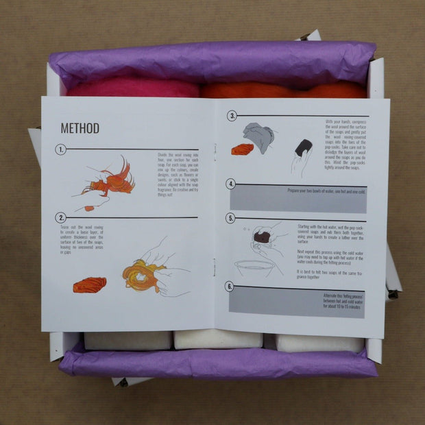 Make Your Own Felted Soaps - A Cosy Crafts Kit - Cosy Cottage Soap