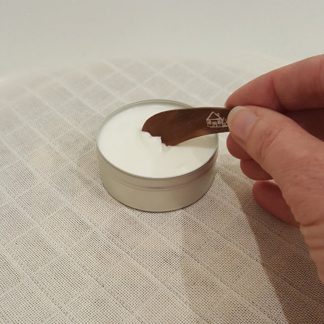 Natural Deodorant With Sandalwood & Tea Tree Essential Oils - Spatula available - Cosy Cottage Soap