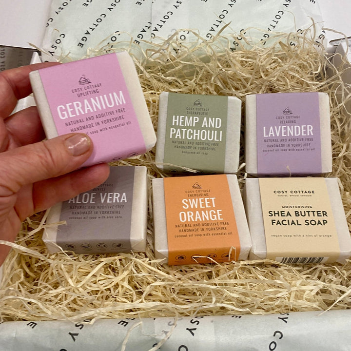 Natural, Handmade Soap Selection Box - SAVE OVER 10% - Cosy Cottage Soap