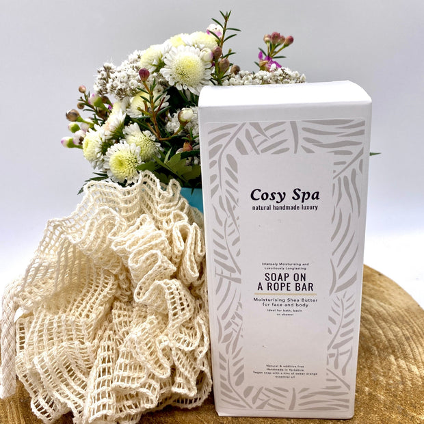 Natural Plant Fibre Bath and Shower Puff - Cosy Cottage Soap