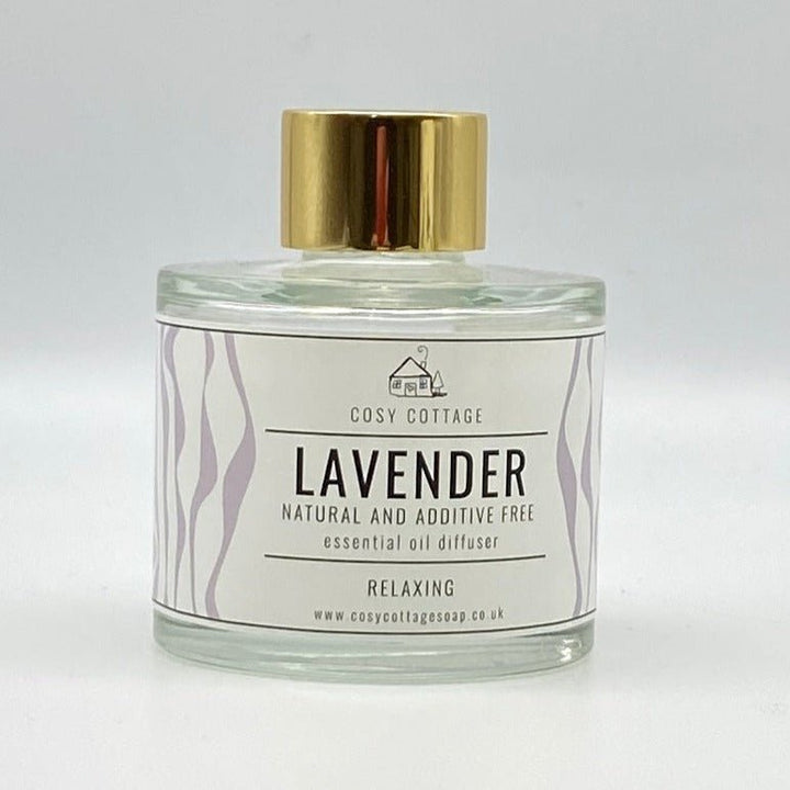 Natural Reed Diffuser With Pure Lavender Essential Oil - Cosy Cottage Soap