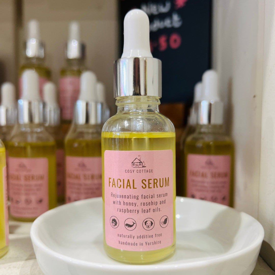 Natural Skin Serum with Rosehip & Raspberry Leaf Oils - Cosy Cottage Soap