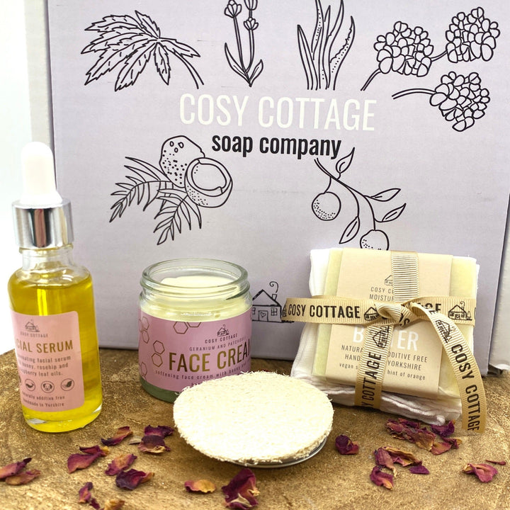 Natural Super Skin Glow Facial Set - SAVE 15%￼ - Cosy Cottage Soap