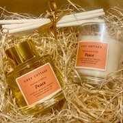 Petite Peace Candle and Diffuser Gift Box - Cosy Cottage Soap
