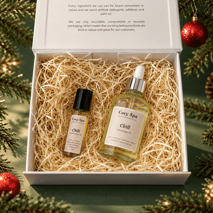 Relax for Christmas Massage Gift Set - Cosy Cottage Soap