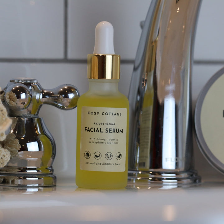 Rosehip & Raspberry Leaf Oils Facial Serum - Nourishing & Protecting - Cosy Cottage Soap