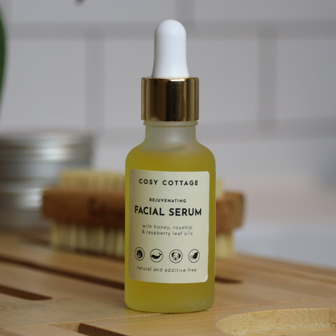 Rosehip & Raspberry Leaf Oils Facial Serum - Nourishing & Protecting - Cosy Cottage Soap
