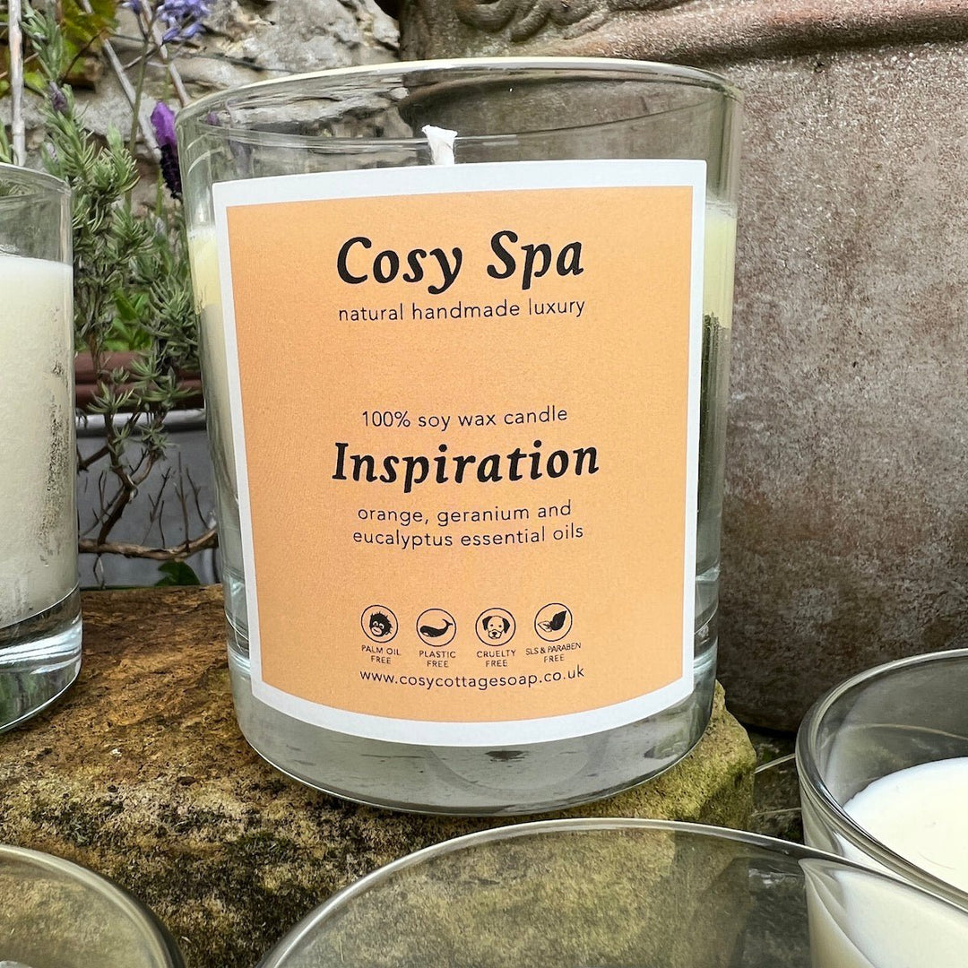 Save On Sets of All 6 Cosy Spa Exclusive Essential Oil Blend Soy Wax Candles - Cosy Cottage Soap
