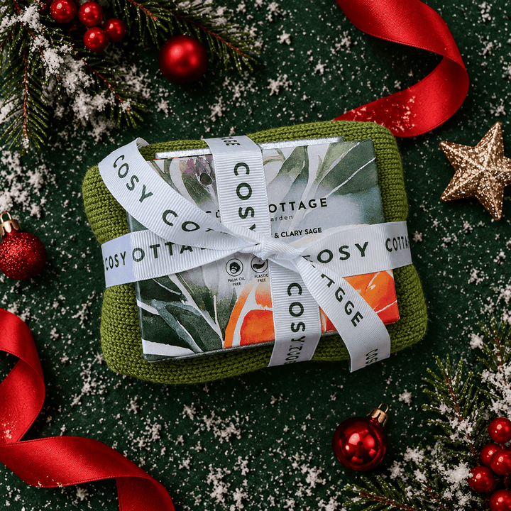 Super Seasonal Soap, Green Socks & Choc Bundle - Cosy Cottage Soap