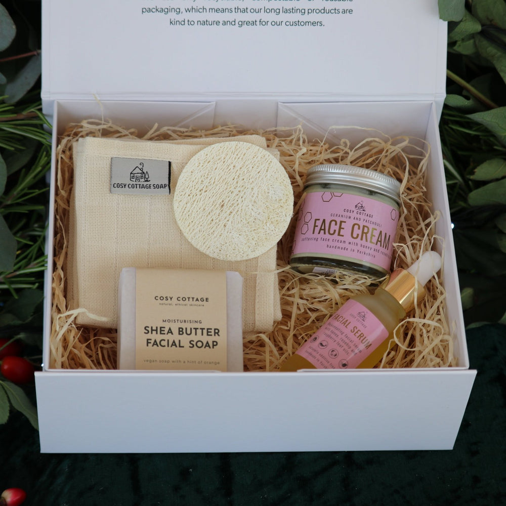 Super Skin Glow Christmas Facial Set - Cosy Cottage Soap