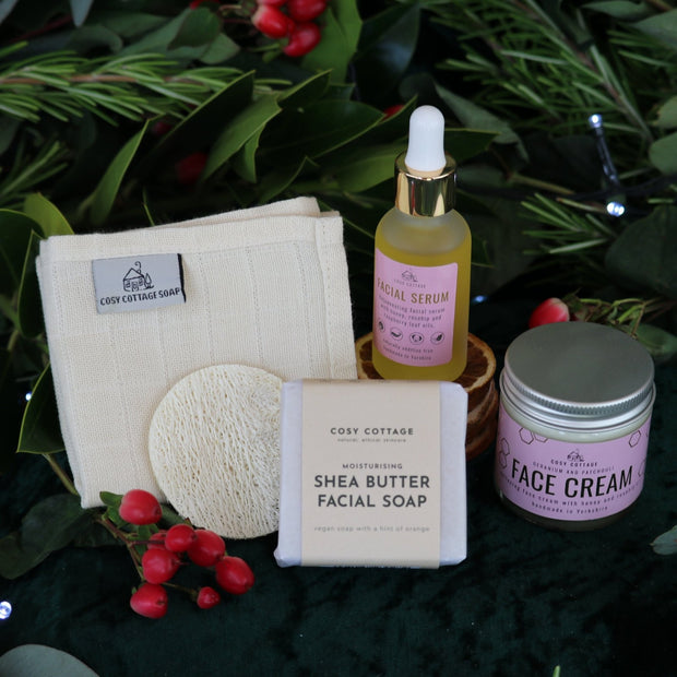 Super Skin Glow Christmas Facial Set - Cosy Cottage Soap