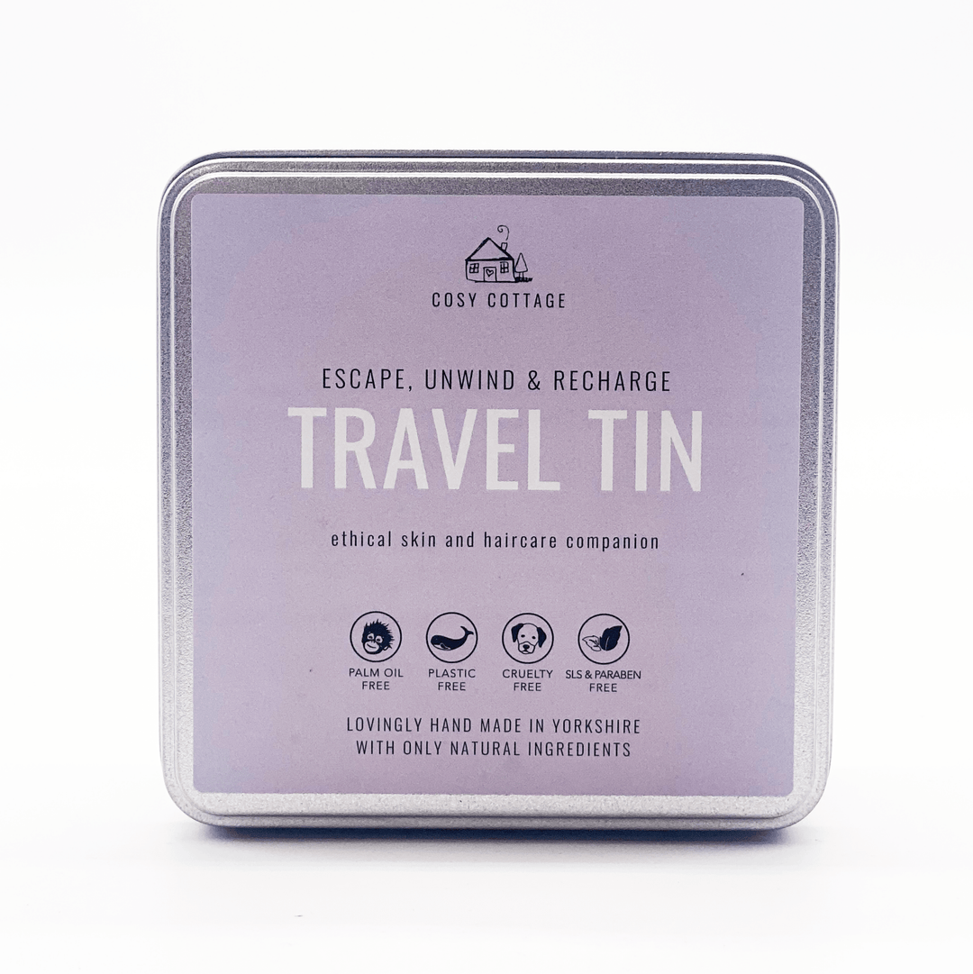 Travel Essentials Tin - Travel Size Toiletries - Cosy Cottage Soap