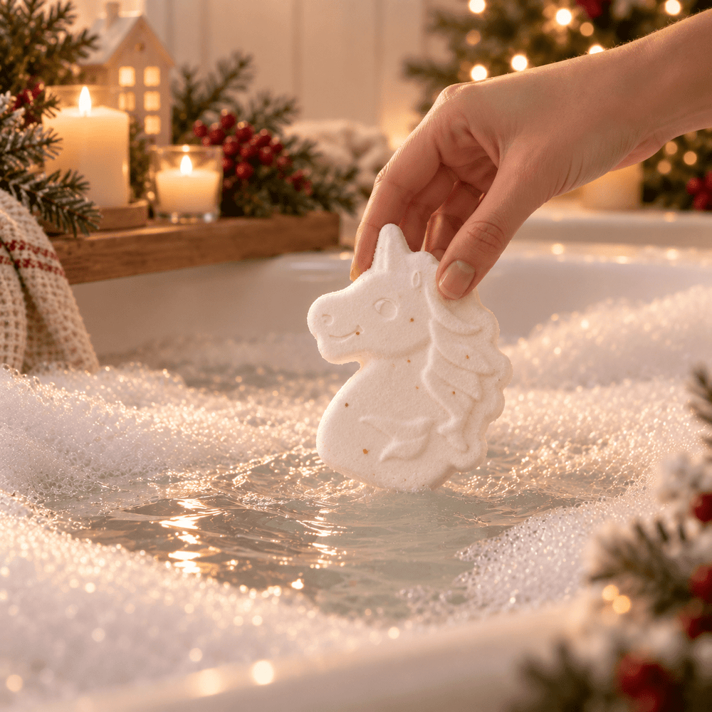Unicorn Bath Festive Fizzer - Cosy Cottage Soap