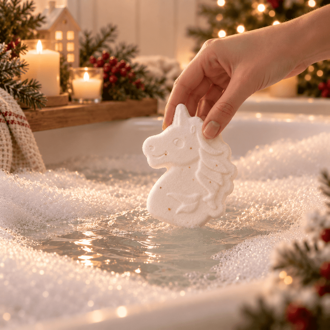 Unicorn Bath Festive Fizzer - Cosy Cottage Soap