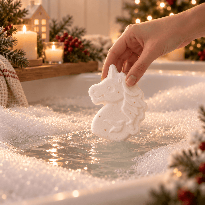 Unicorn Bath Festive Fizzer - Cosy Cottage Soap