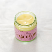 face cream jar with lid off cosy cottage soap