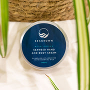 Seagrown seaweed hand and body cream in tin