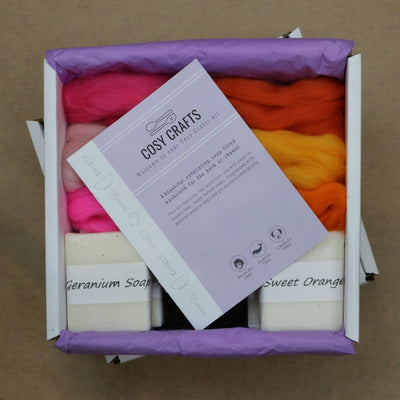 Cosy Crafts felted soap making kit in gift box