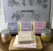 natural soaps and creams gift box