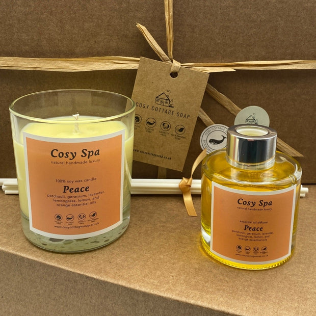 Cosy Spa candle and reed diffuser set