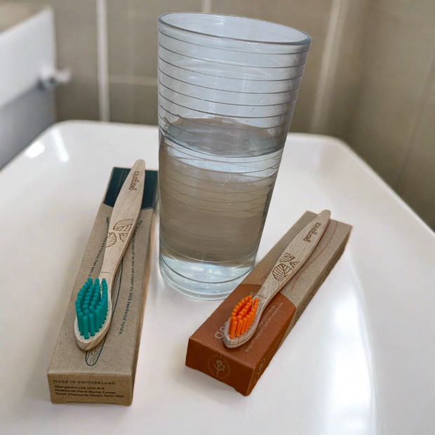 beechwood toothbrushes, adult and children's sizes