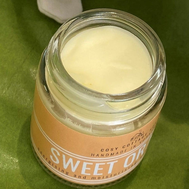 sweet orange hand and body balm without lid
