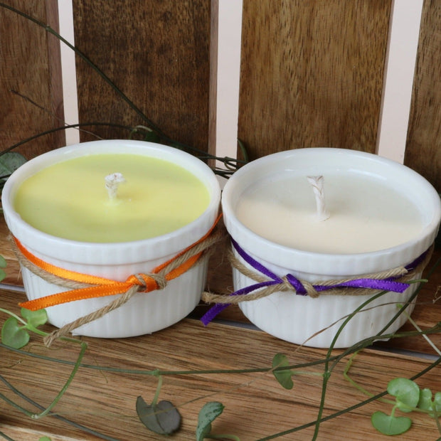 Cosy Cottage Ramekin Candles in Lavender & Cinnamon & Orange