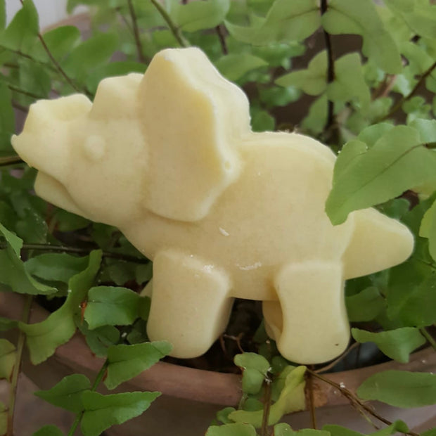  triceratops dinosaur children's chamomile soap 